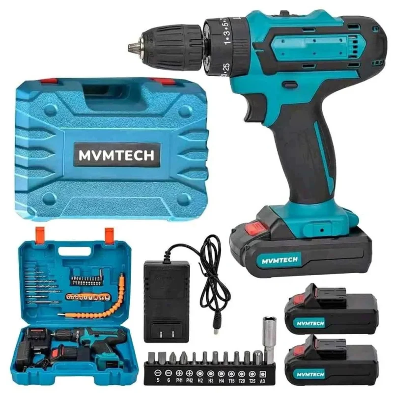 Perceuse Visseuse Sans Fil 21V – Kit Complet 24 Pièces avec 2 Batteries